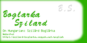 boglarka szilard business card