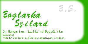 boglarka szilard business card